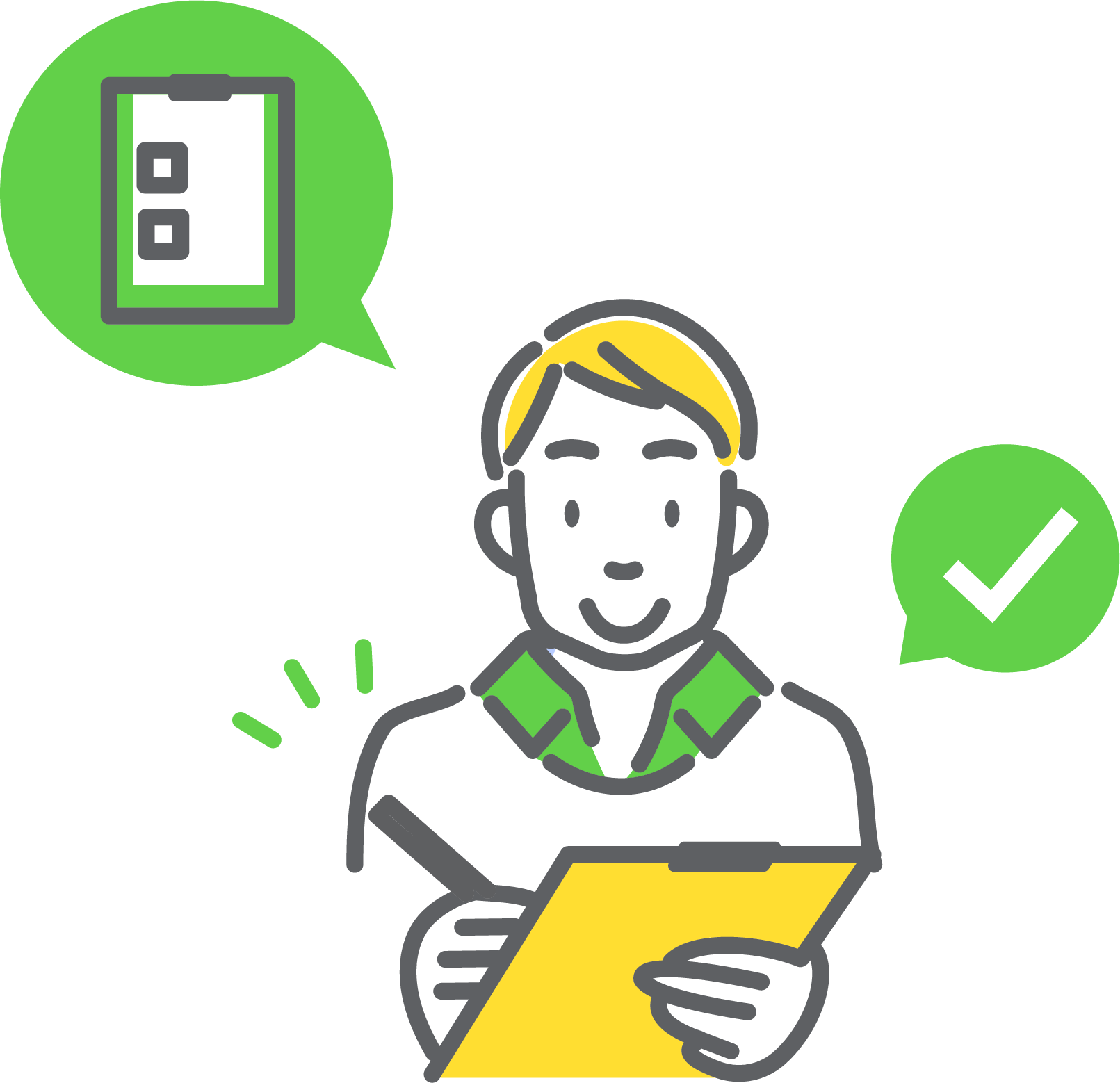 障がい者グループホームの支援サービスを契約している様子