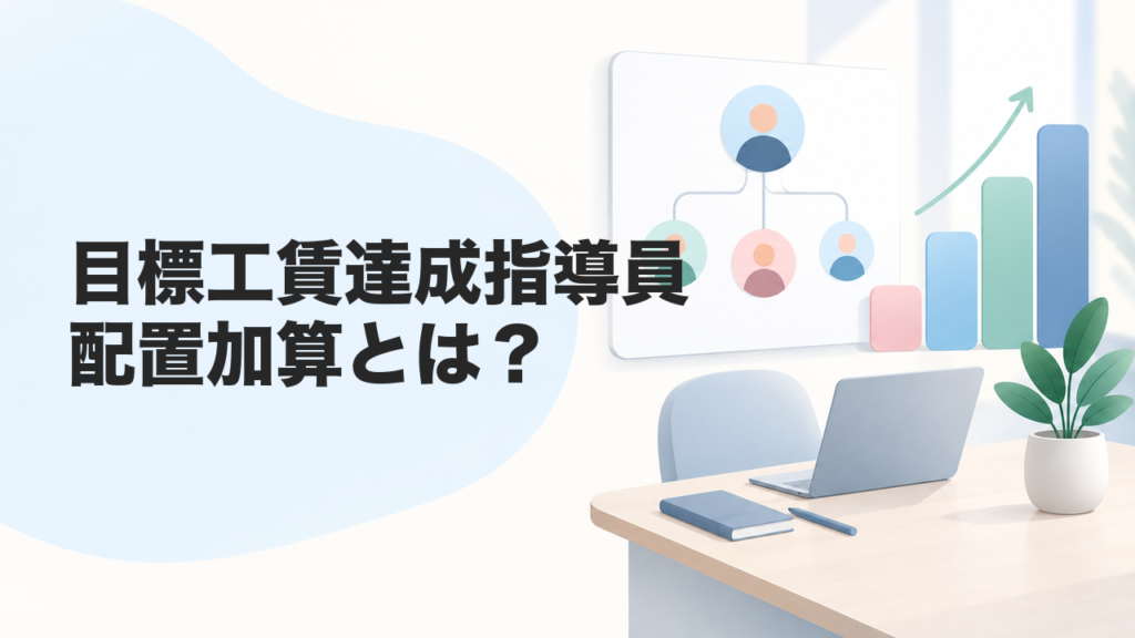 目標工賃達成指導員配置加算とは？
